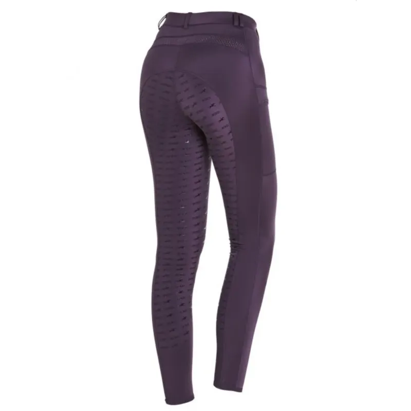 Schockemohle Air Pocket Riding Tights - Mauve-1